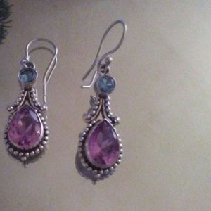 Alexandrite 925 Sterling silver Earrings